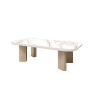 Forano Aspen Coffee Table Outdoor Patio Stone Top