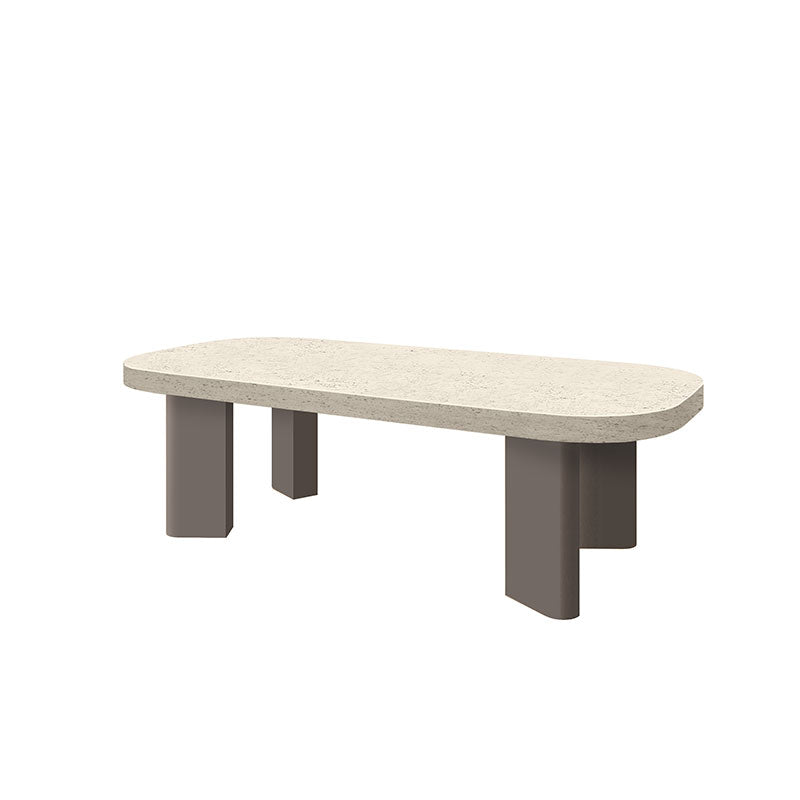Forano Pompano Coffee Table Outdoor Patio Stone Top