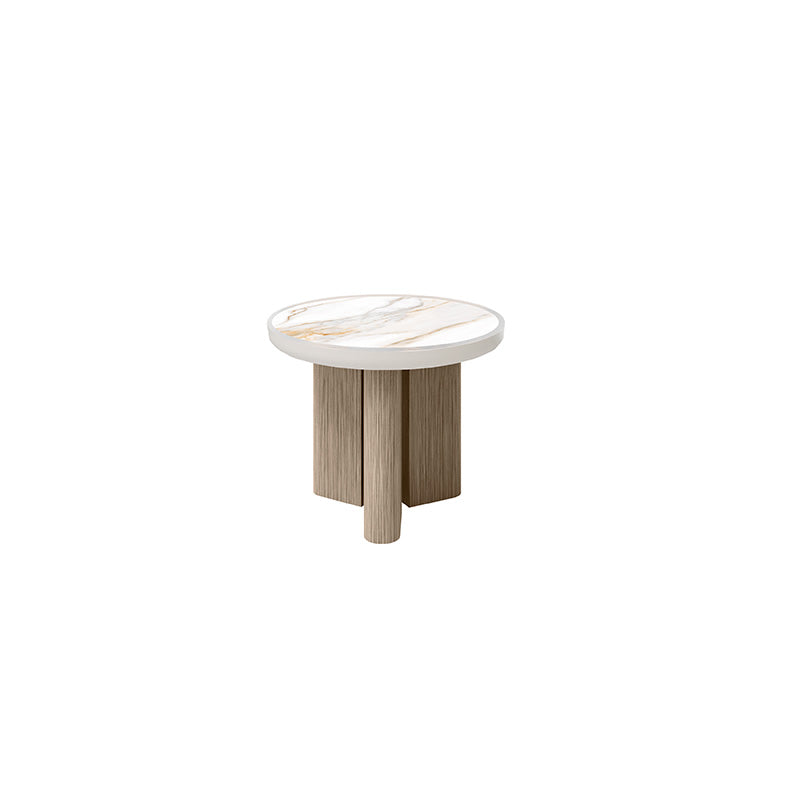 Forano Aspen End Table Outdoor Patio Marble Look Side Table