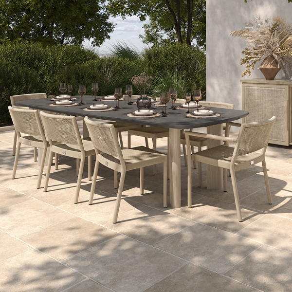 Forano Bellino 108 Rectangular Dining Table Outdoor Patio