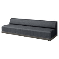 Grande 105” Armless Sofa Section Outdoor Patio Eco Weave Modular Couch