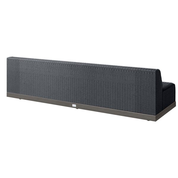 Grande 105” Armless Sofa Section Outdoor Patio Eco Weave Modular Couch