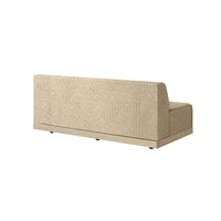 Grande 70” Armless Sofa Section Outdoor Patio Eco Weave Modular Couch