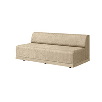 Grande 70” Armless Sofa Section Outdoor Patio Eco Weave Modular Couch