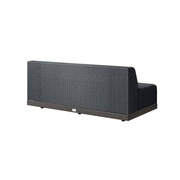 Grande 70” Armless Sofa Section Outdoor Patio Eco Weave Modular Couch
