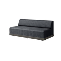 Grande 70” Armless Sofa Section Outdoor Patio Eco Weave Modular Couch