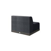 Grande Armless Club Chair Outdoor Patio Eco Weave Cushion Modular Seat