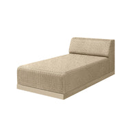 Grande Armless Chaise Section Outdoor Patio Eco Weave Modular Lounge