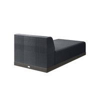 Grande Armless Chaise Section Outdoor Patio Eco Weave Modular Lounge