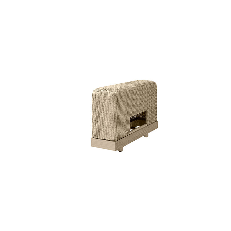 Grande Armrest Section Outdoor Patio Eco Weave Modular Sofa Arm Piece