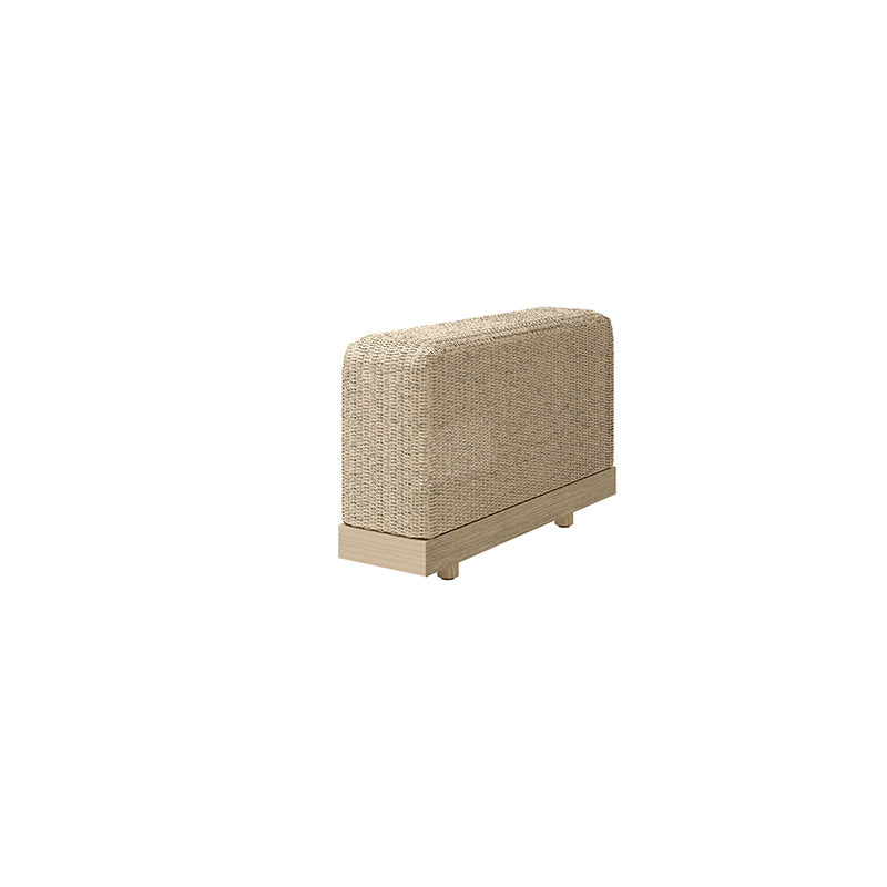 Grande Armrest Section Outdoor Patio Eco Weave Modular Sofa Arm Piece