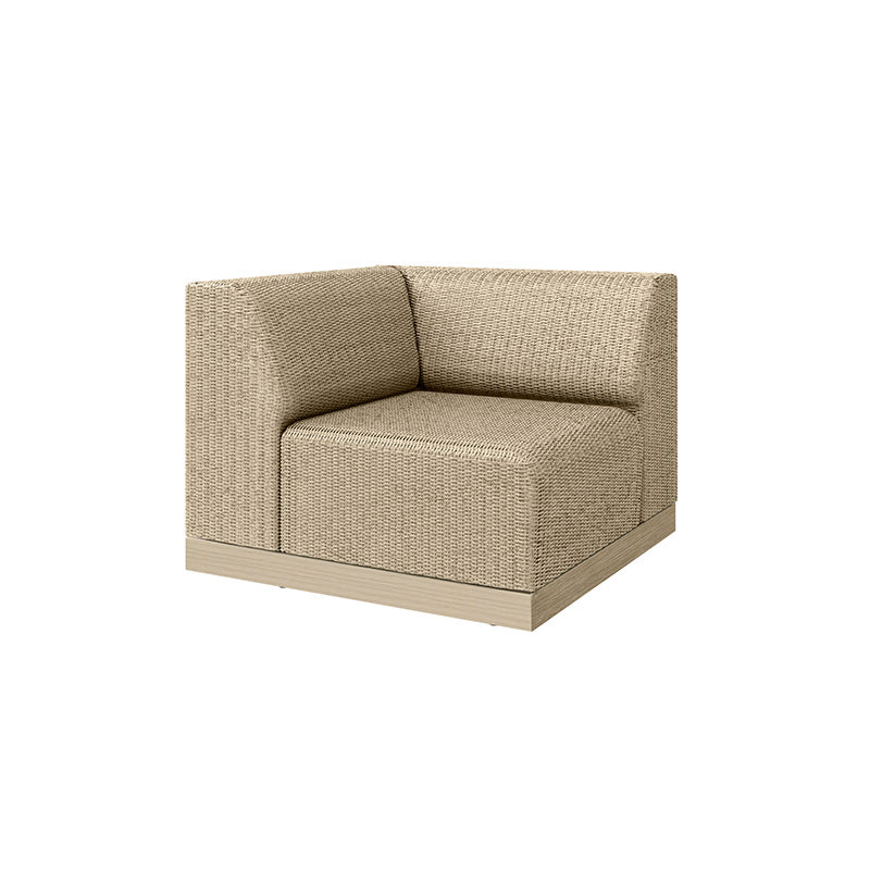 Grande Corner Seat Section Outdoor Patio Eco Weave Modular Sofa Piece