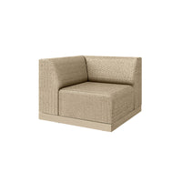 Grande Corner Seat Section Outdoor Patio Eco Weave Modular Sofa Piece