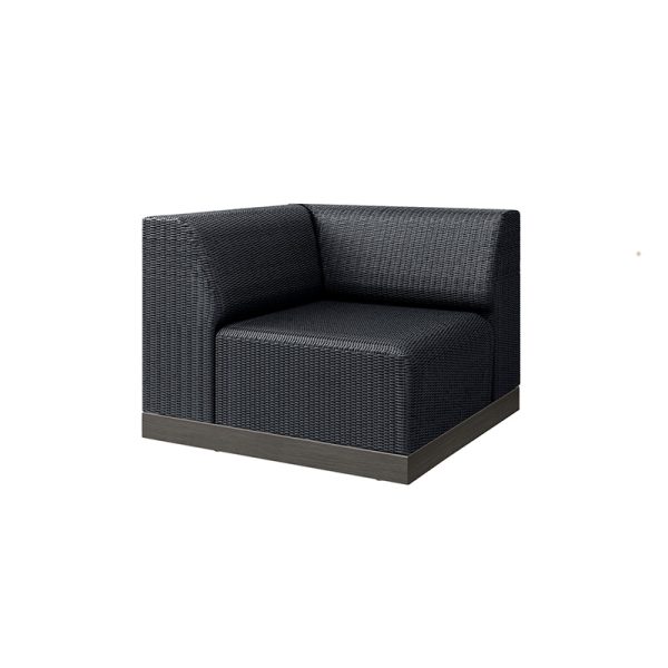 Grande Corner Seat Section Outdoor Patio Eco Weave Modular Sofa Piece