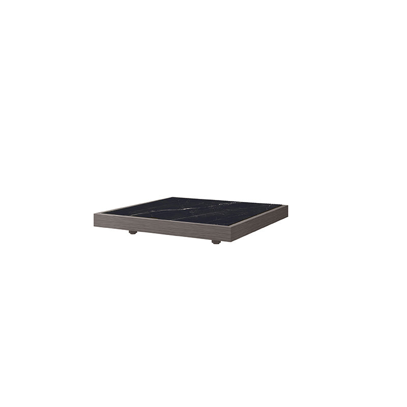 Grande Corner Table Outdoor Aluminum Sintered Stone Patio Table