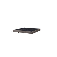 Grande Corner Table Outdoor Aluminum Sintered Stone Patio Table