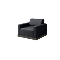 Grande Padded Swivel Club Chair Outdoor Patio Eco Weave Cushion Seat