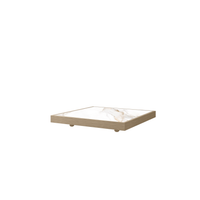 Grande Corner Table Outdoor Aluminum Sintered Stone Patio Table