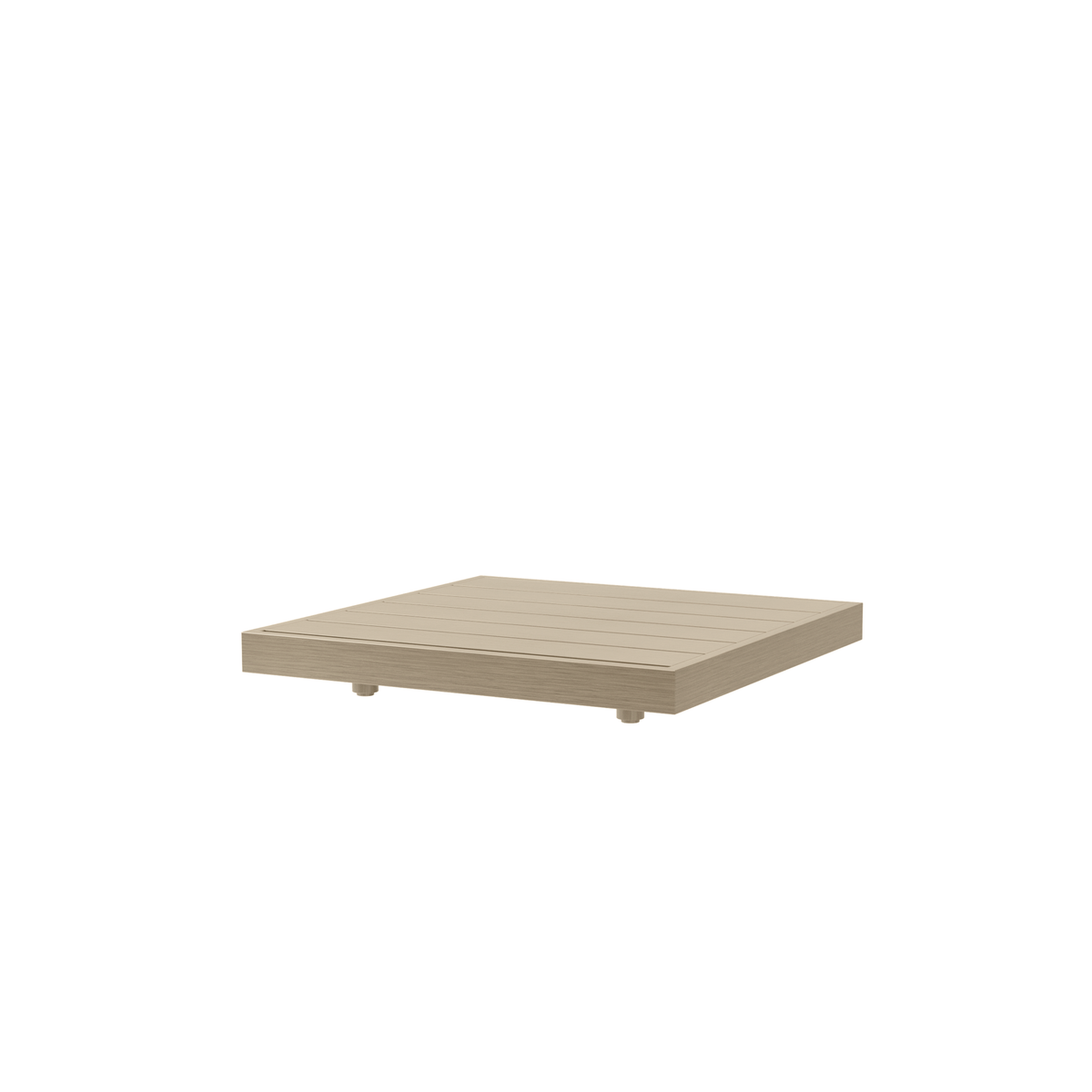 Grande Corner Table Outdoor Aluminum Sintered Stone Patio Table