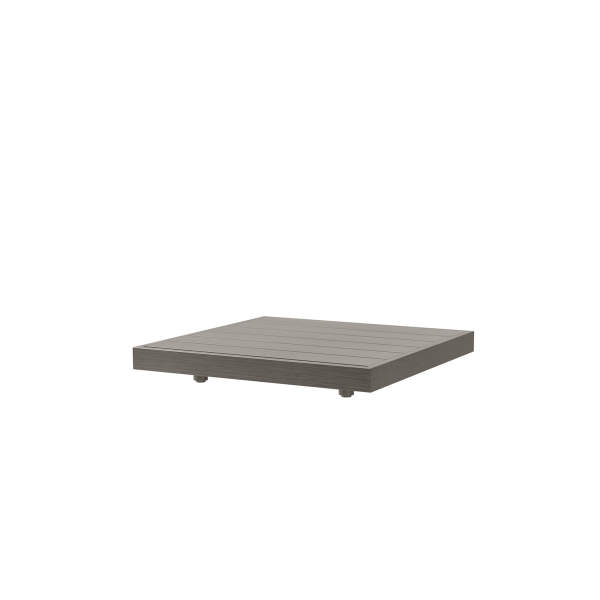 Grande Corner Table Outdoor Aluminum Sintered Stone Patio Table
