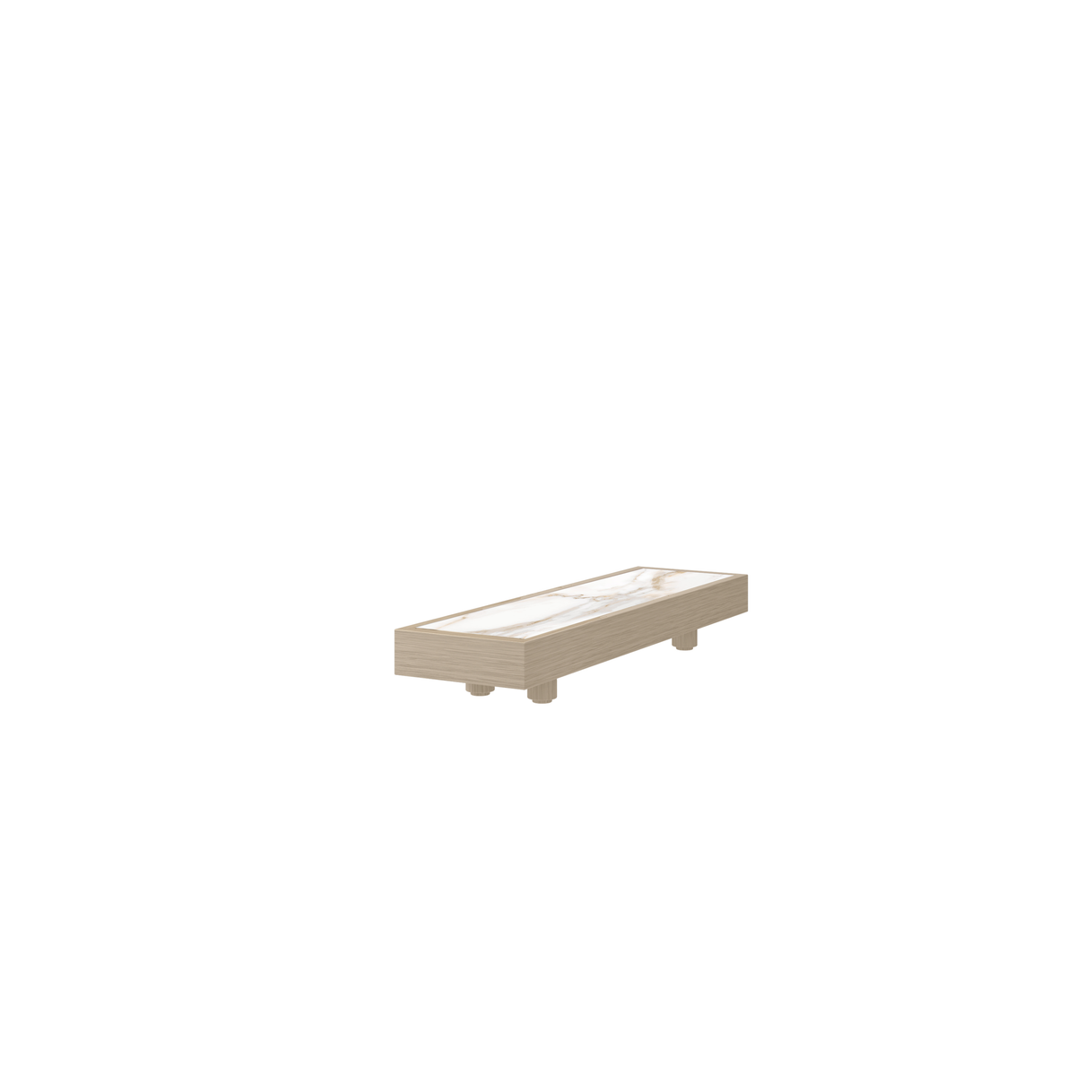 Grande Side Table Outdoor Aluminum Sintered Stone Patio Accent Table