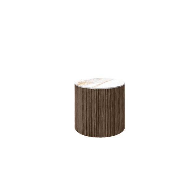 Hampton Aspen End Table Outdoor Stone Top Patio Side Table
