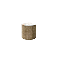 Hampton Aspen End Table Outdoor Stone Top Patio Side Table