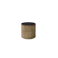 Hampton Aspen End Table Outdoor Stone Top Patio Side Table