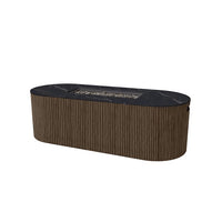 Hampton Aspen Fire Pit Outdoor Fire Table Sintered Stone Top
