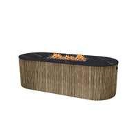 Hampton Aspen Fire Pit Outdoor Fire Table Sintered Stone Top