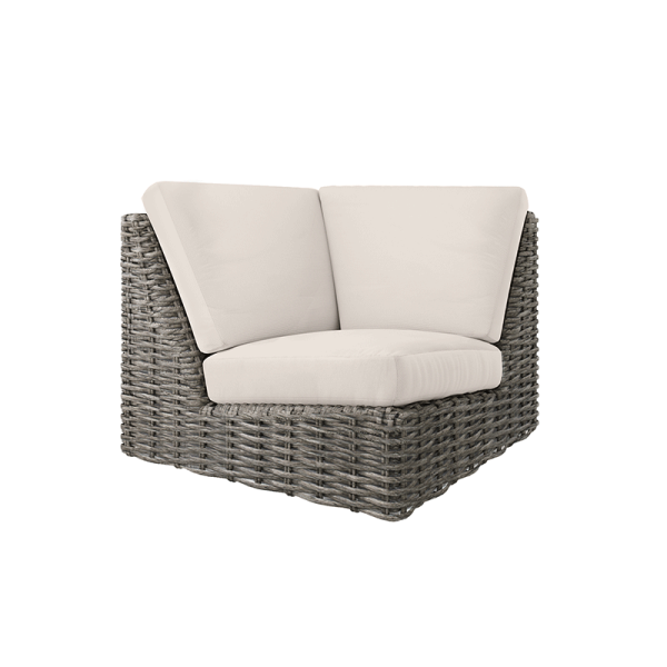 Mia 90 Degree Corner Section Outdoor Patio Modular Cushion Seat