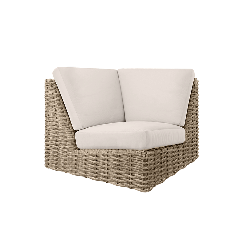 Mia 90 Degree Corner Section Outdoor Patio Modular Cushion Seat