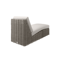Mia Center Chair Section with Chaise Cushion Outdoor Patio Seat