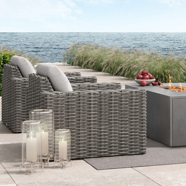 Mia Club Chair Outdoor Patio Wicker Cushion Lounge Arm Chair