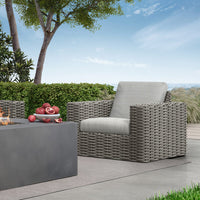 Mia Club Chair Outdoor Patio Wicker Cushion Lounge Arm Chair