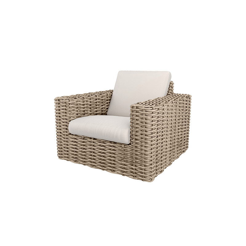 Mia Club Chair Outdoor Patio Wicker Cushion Lounge Arm Chair