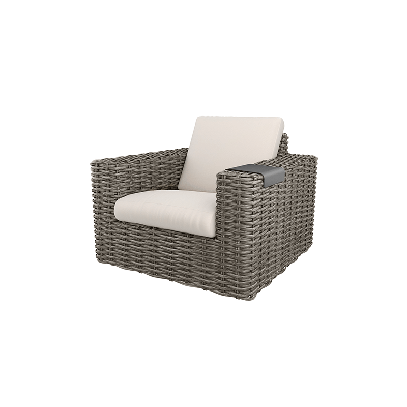 Mia Aluminum Armrest Tray Outdoor Patio Removable Side Tray