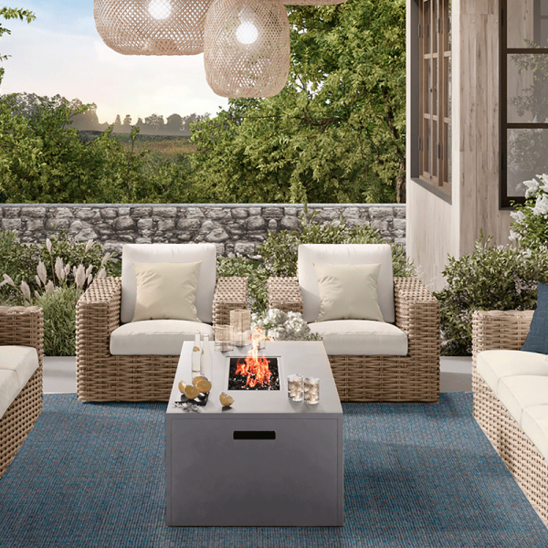 Mia Club Chair Outdoor Patio Wicker Cushion Lounge Arm Chair