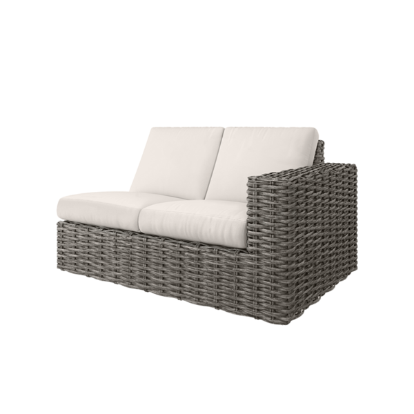 Mia Left Loveseat Section Outdoor Patio Modular Cushion Sofa