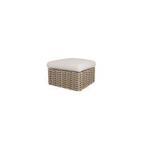 Mia Ottoman Outdoor Patio Wicker Cushion Footrest Stool