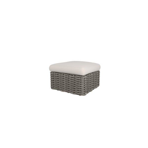 Mia Ottoman Outdoor Patio Wicker Cushion Footrest Stool