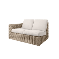 Mia Right Loveseat Section Outdoor Patio Modular Cushion Sofa