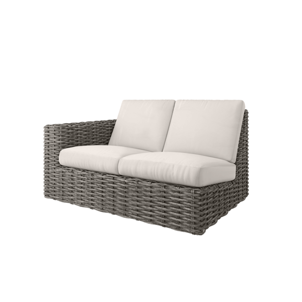 Mia Right Loveseat Section Outdoor Patio Modular Cushion Sofa