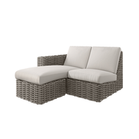 Mia Right Loveseat Section with Chaise Cushion Patio Sofa