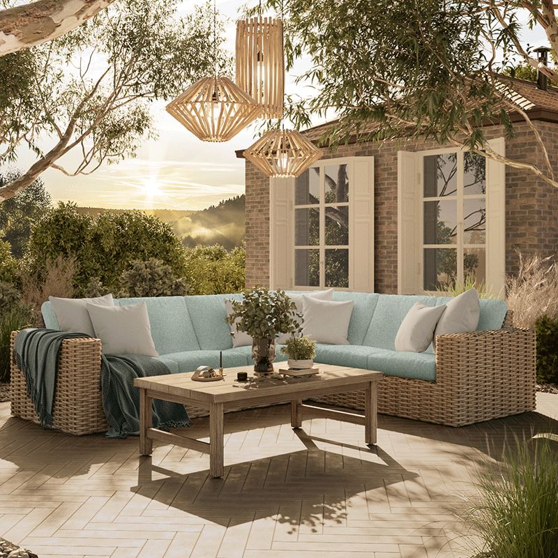Mia Center Chair Section Outdoor Patio Modular Cushion Seat