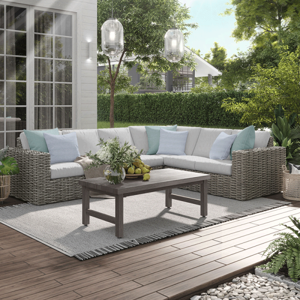 Mia Center Chair Section Outdoor Patio Modular Cushion Seat