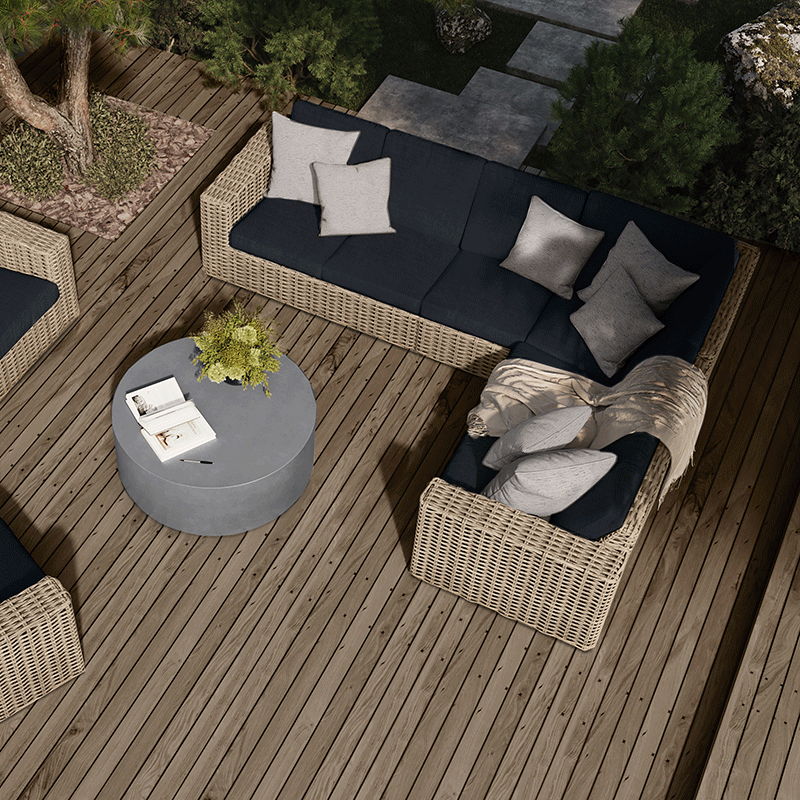 Mia 90 Degree Corner Section Outdoor Patio Modular Cushion Seat