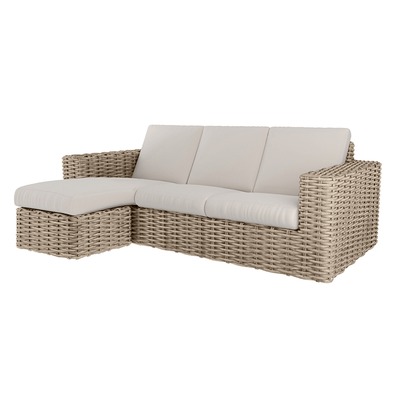 Mia Sofa with Chaise Cushion Outdoor Patio Lounge Sectional Sofa