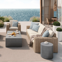 Mia XL Sofa Outdoor Patio Wicker Cushion Extra Large Couch