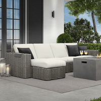 Mia Aluminum Armrest Tray Outdoor Patio Removable Side Tray